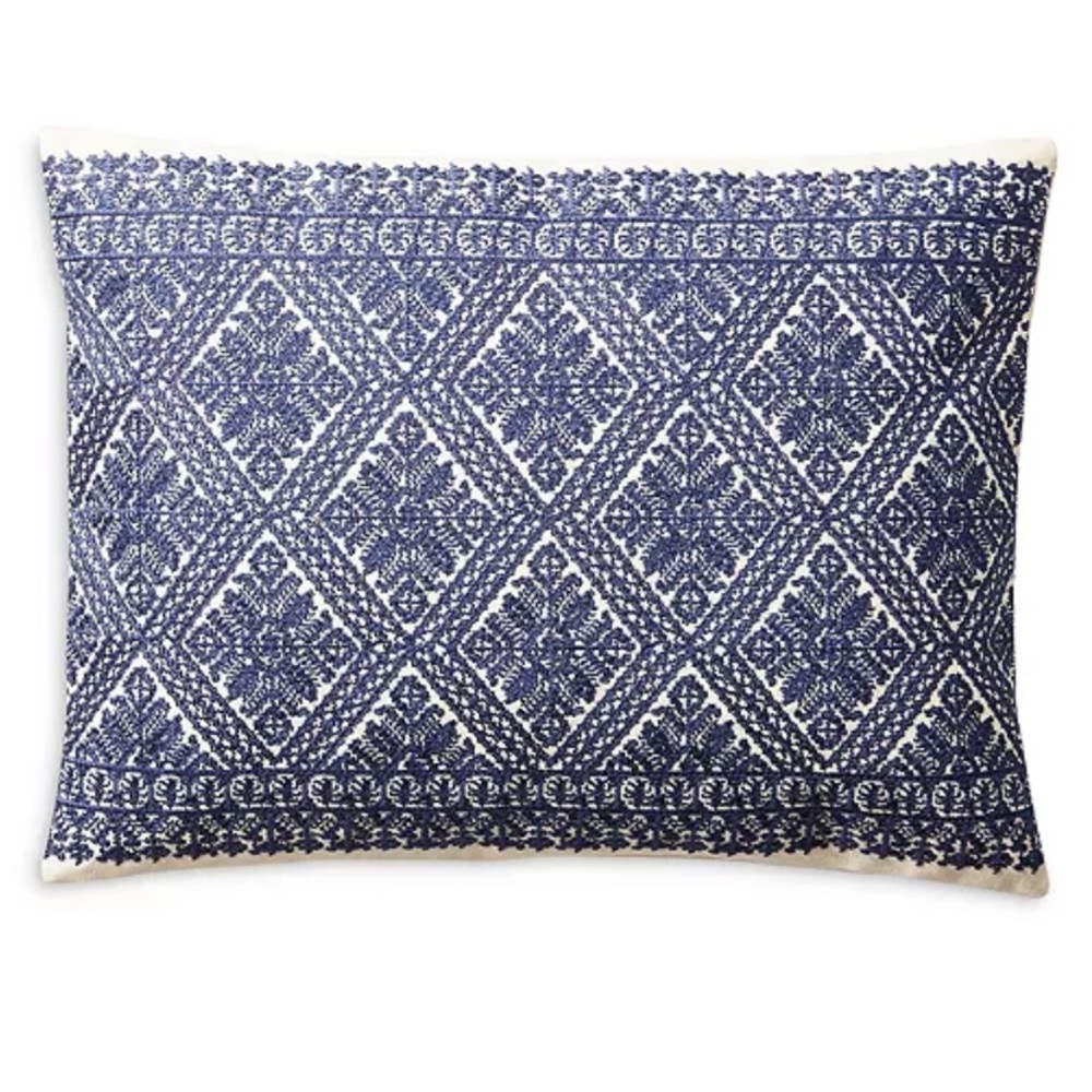 Ralph Lauren Haywood Throw Pillow Embroidered